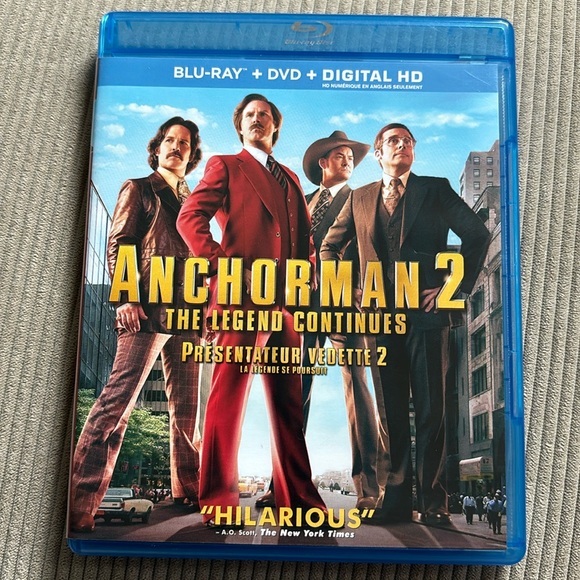 Anchorman two the legend continues Blu-ray and DVD combo - Picture 1 of 1